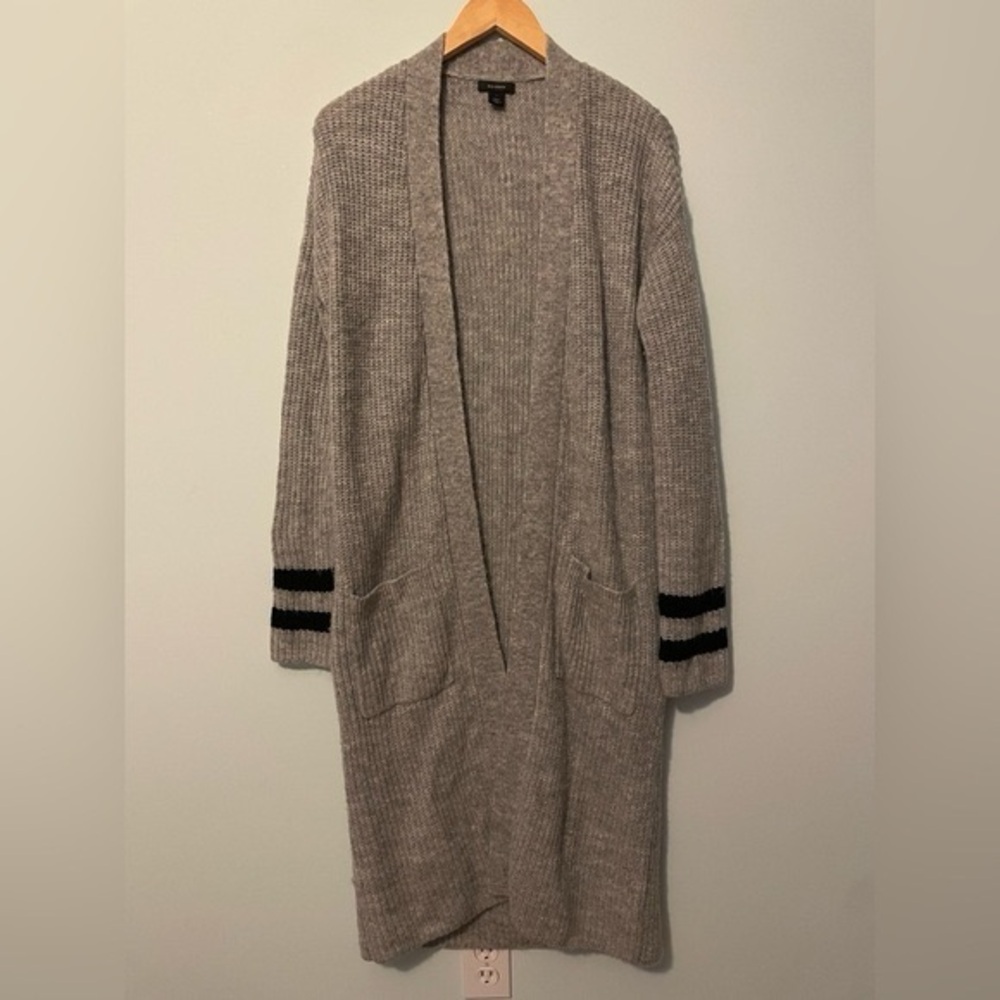 Nordstrom Halogen Long Open Front Cardigan Size Small Wool Blend Yak Hair